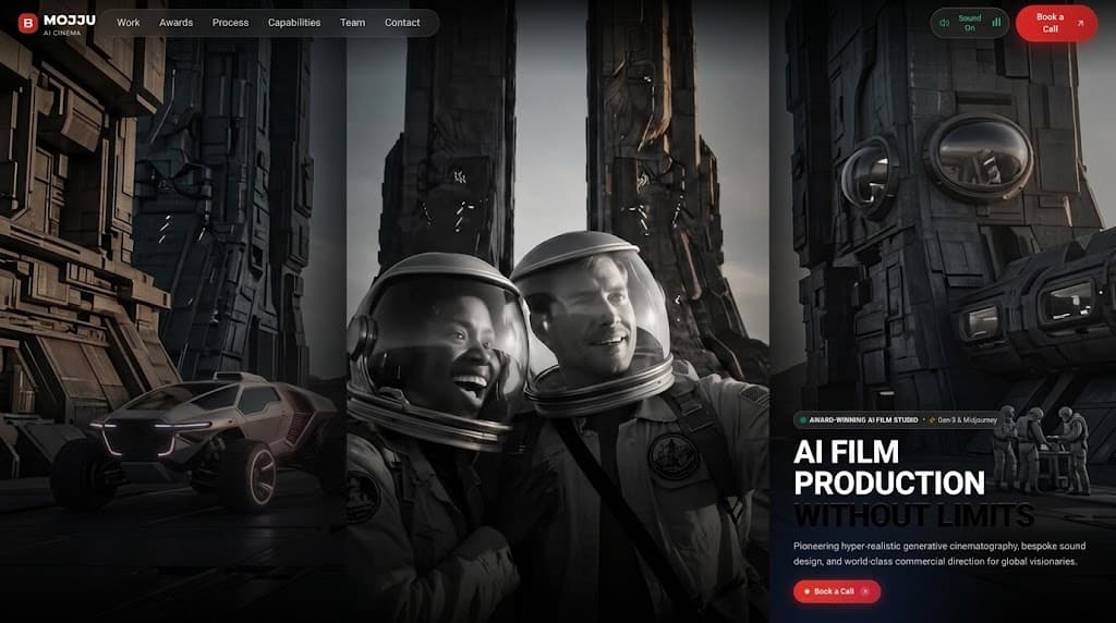 Mojju — AI Film Production Studio Website